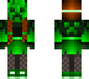girl with mask of creeper