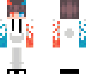 blue and red fire