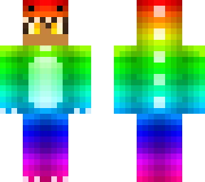 boy in rainbow dinosaur
