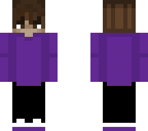 boy with purple hoodie and brown hair