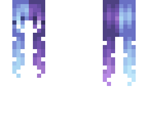 female hb - magical blue & purple pigtails