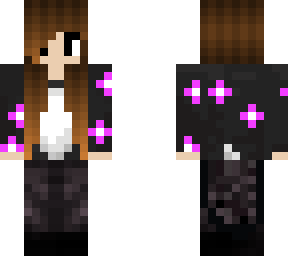 girl minecraft flower outfit with skirt