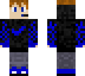 blue flame gamer boy