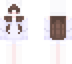 brown hair bunny hat
