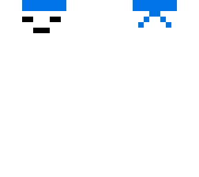 marshmallow man with a blue  sweatband