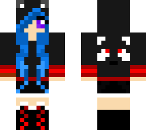 panda girl goth edit