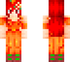 red_hair_long_orange_dress