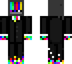 glitch in a suit witch a tv head