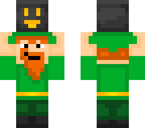 leprechaun carrying a cauldron