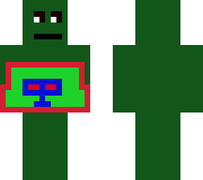 paint on green man!