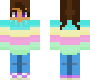 pigtail girl with sweater