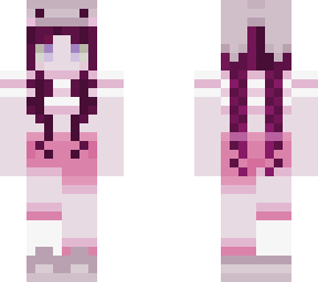 pink with braids