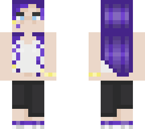 purple hair sweats