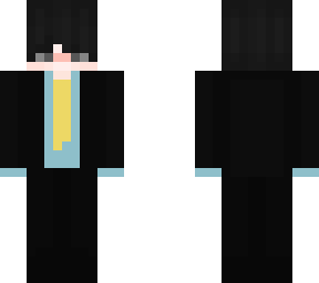 ang blue suit yellow tie