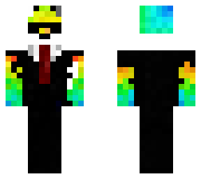 rainbow fox with white border