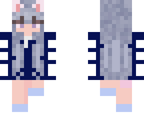 cat girl with hoodie