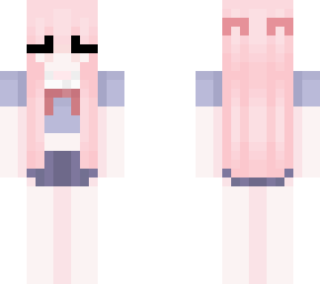pink hair girl edit