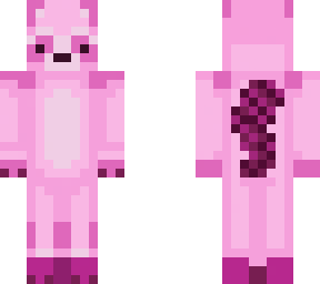 Pink Racoon Cos pink raccoon | Minecraft Skin