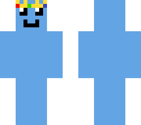 random blue skin with crown