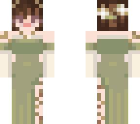 cottagecore green dress