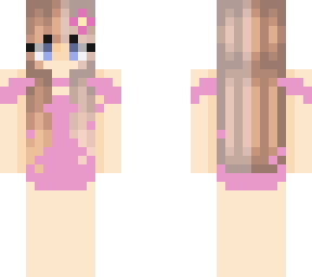 pink swimming suit summer girl