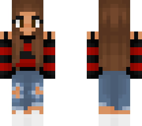 angel's skin - red & black sweater design