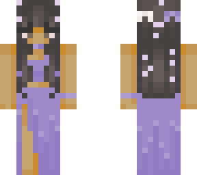 black version of purple flower girl