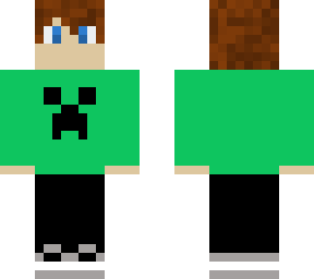 green shirt with creeper