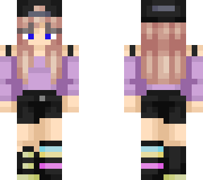 purple flipback cap