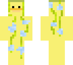 blue flower vine duck