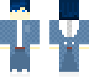 blue suit boy