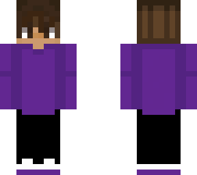 boy with brown hair and purple hoodie v3