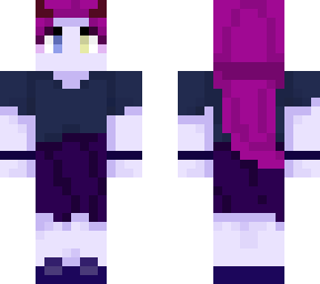 purple demon girl