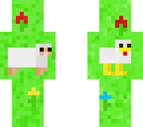 sheep and chicken