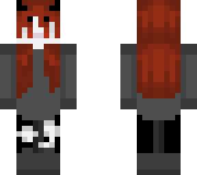 skin with red hair (hair tutorial used to make hair was made by racket)