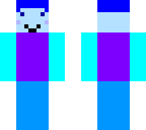 100% blue colored skin!