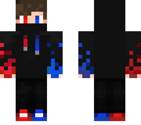 red & blue hood boy