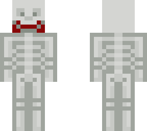 skeleton with blood on his face