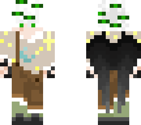 white hair crow boy