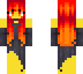 female - flaming hair - wither dress