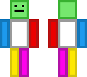 multi-colored person