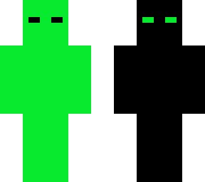 black side and green side