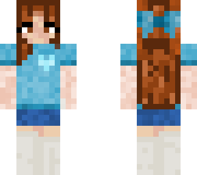 blue bow skin