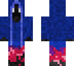 blue hooded something