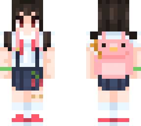 hachikuji mayoi (with backpack)