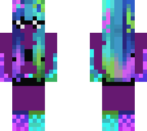 neon purple and cyan