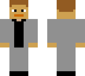 TNV3 In Gray Suit-Black shirt | Minecraft Skin