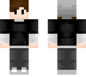white & black shirt