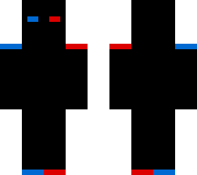 blue and red eye