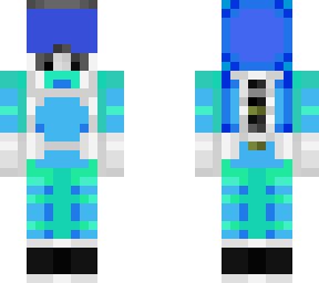 blue hazmat suit